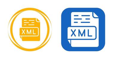 icono de vector xml