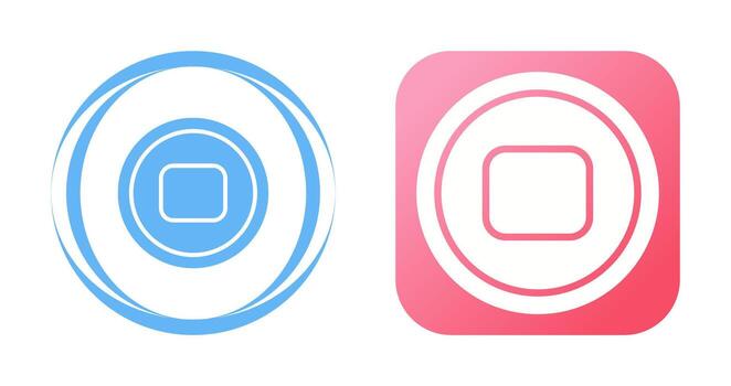 Stop Button Vector Icon