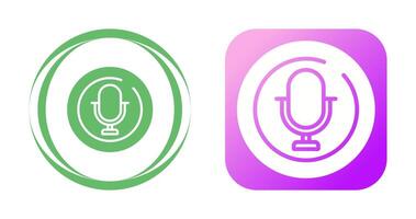 Microphone Circle Vector Icon