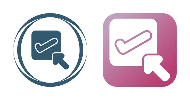 Seleccione vector icono