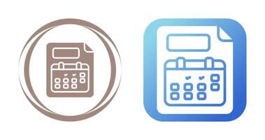 Planner Vector Icon
