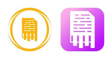 Shredding Vector Icon