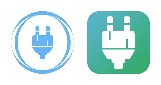 icono de vector de enchufe