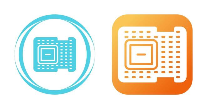 icono de vector de procesador