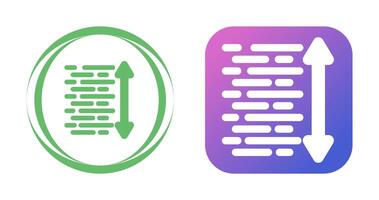 Line Spacing Vector Icon