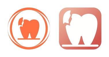 Broken Teeth Vector Icon