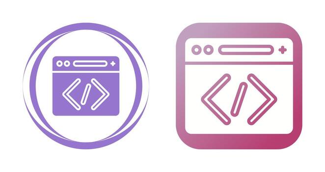 icono de vector de codificación