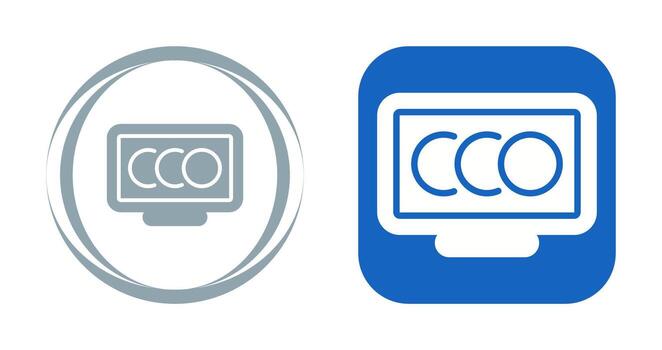 Desktop Computer Vector Icon