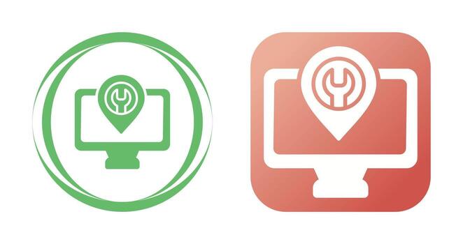 icono de vector de computadora