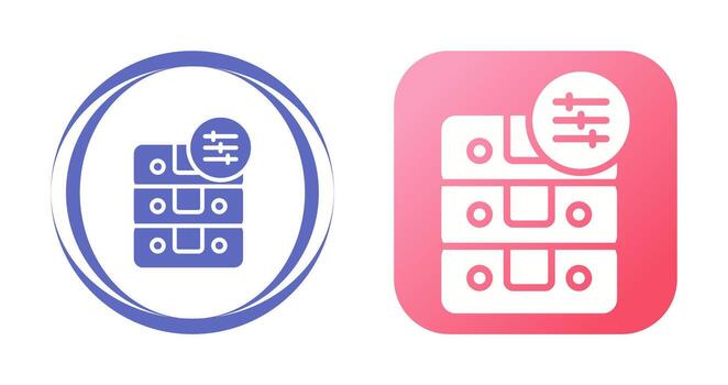 icono de vector de base de datos