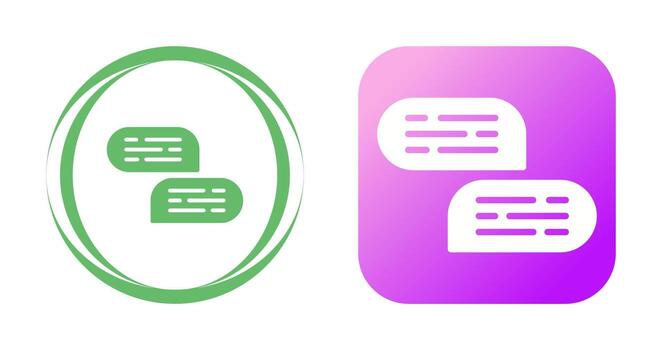 Speech Bubbles Vector Icon