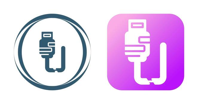 Broken Cable Vector Icon