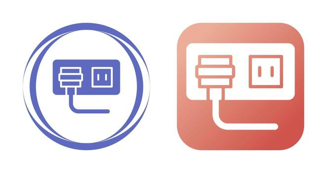 icono de vector de enchufe
