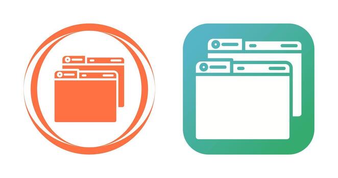 navegador ventanas vector icono