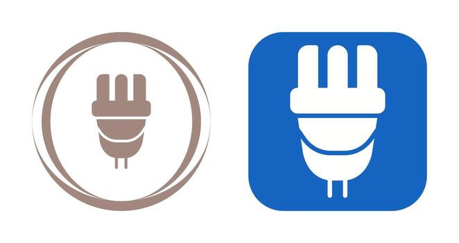 icono de vector de enchufe