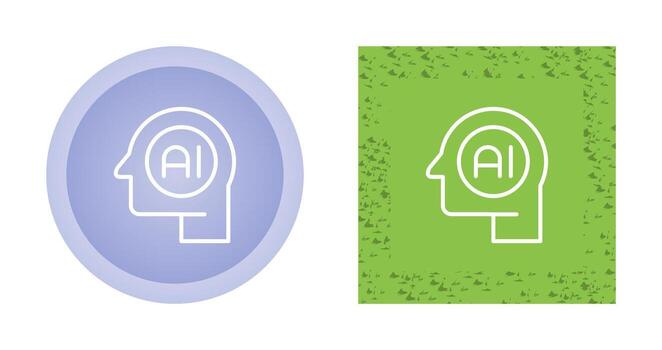 icono de vector de inteligencia artificial