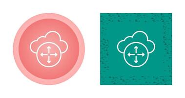 Cloud Scaling Vector Icon