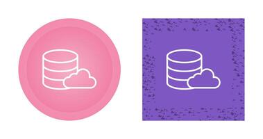 Cloud Database Vector Icon