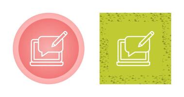 Blog Comment Vector Icon