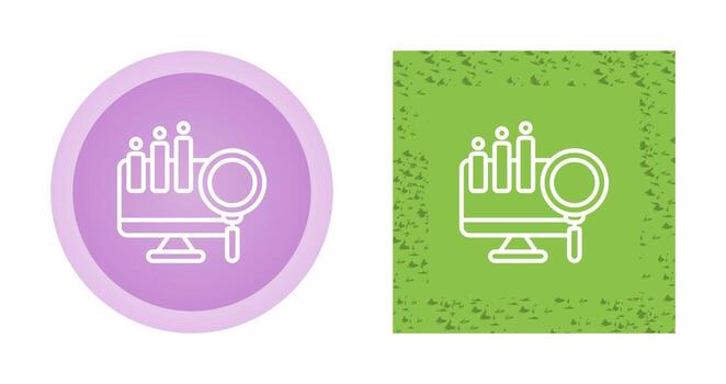 grande datos analítica vector icono