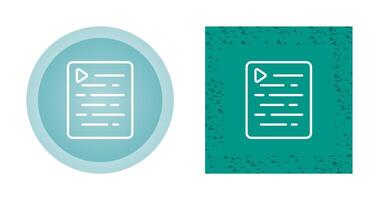 Document Indent Vector Icon