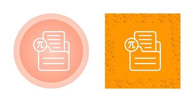 Document Insert Formula Vector Icon