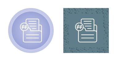 Document Numbering Vector Icon