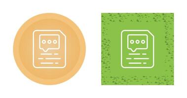 Document Insert Comment Vector Icon