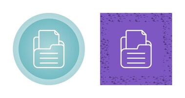 Folder with documents Vector Icon