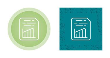 Document Insert Graph Vector Icon