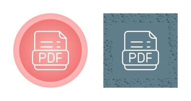 pdf formato vector icono