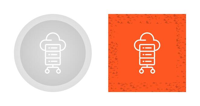icono de vector de computación en la nube