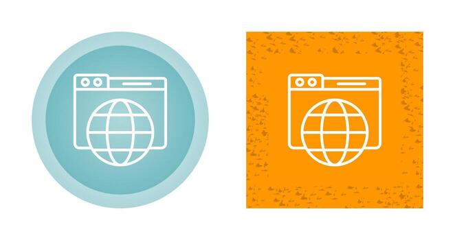 icono de vector de navegador