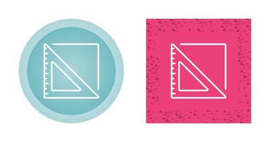 Triangular Ruler Vector Icon