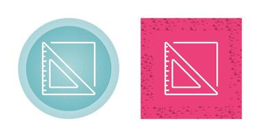 Triangular Ruler Vector Icon