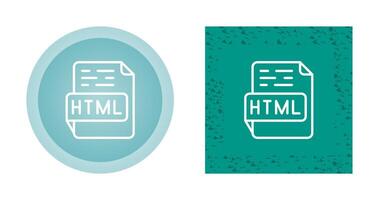 icono de vector html