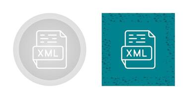 icono de vector xml