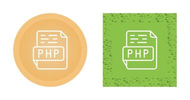 icono de vector de php