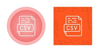 icono de vector csv