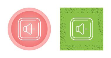 Volume Down Square Vector Icon