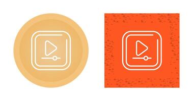 Video Play Square Vector Icon