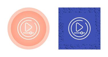 Video Play Circle Vector Icon