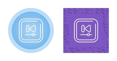 Video Previous Track Square Vector Icon