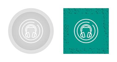 Headphones Circle Vector Icon