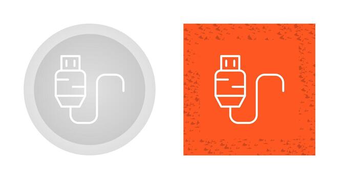 Usb Cable Vector Icon