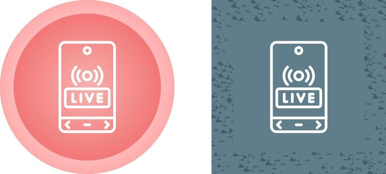 Live Streaming Vector Icon