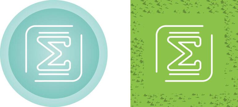 Summation Vector Icon