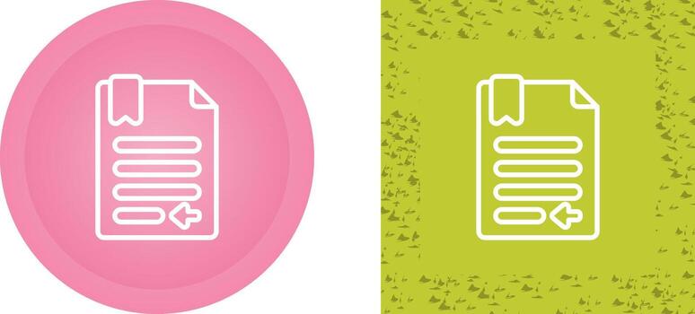 izquierda justificación vector icono