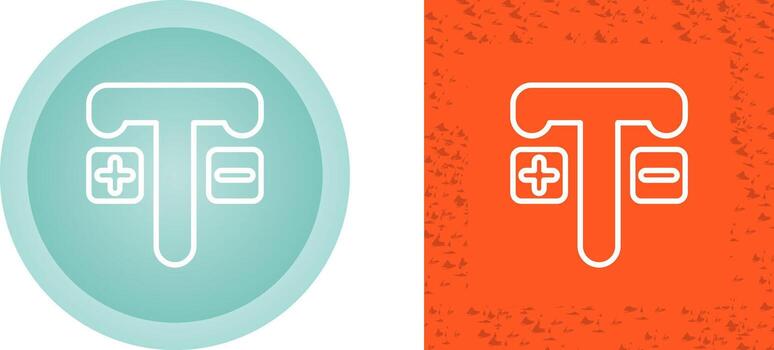 icono de vector de texto