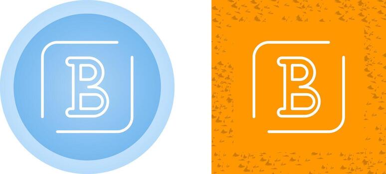 negrita vector icono